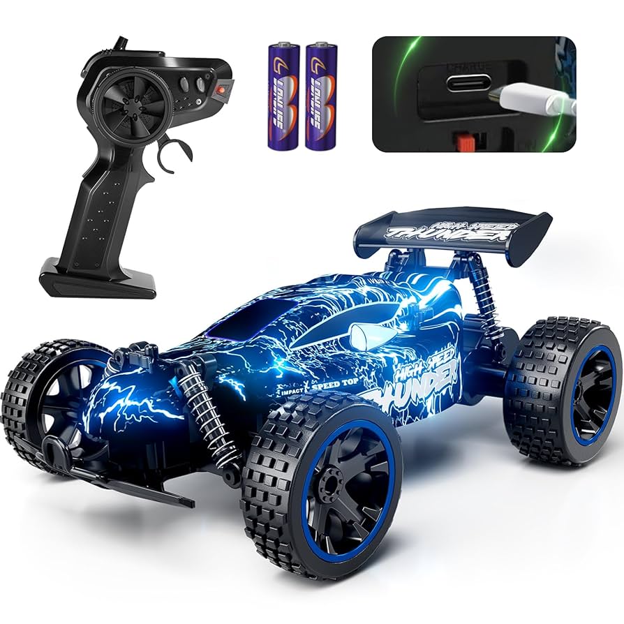 オフロードRCカー 青色 電子機器付き Amazon.co.jp: Tecnock ラジコンカー 子供向け USB-C直接充電式